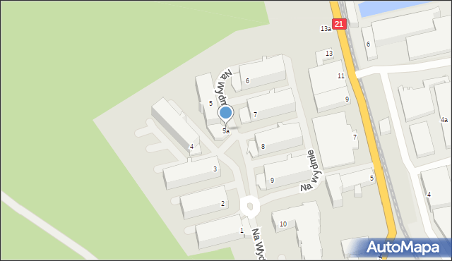 Ustka, Na Wydmie, 5a, mapa Ustka