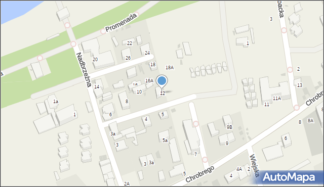 Ustronie Morskie, Nadbrzeżna, 12, mapa Ustronie Morskie