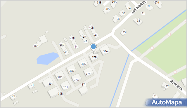 Wągrowiec, Nad Nielbą, 37B, mapa Wągrowiec