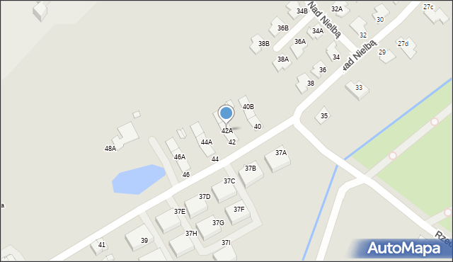 Wągrowiec, Nad Nielbą, 42A, mapa Wągrowiec