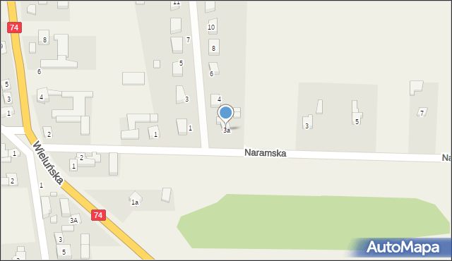 Walichnowy, Naramska, 3a, mapa Walichnowy