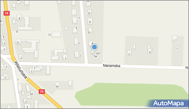 Walichnowy, Naramska, 3c, mapa Walichnowy