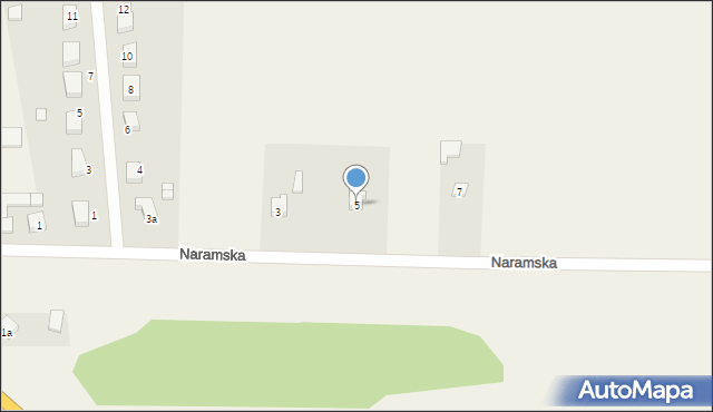 Walichnowy, Naramska, 5, mapa Walichnowy