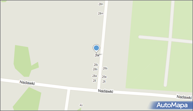 Wasilków, Nadawki, 28e, mapa Wasilków