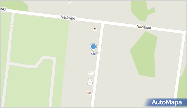 Wasilków, Nadawki, 51b, mapa Wasilków