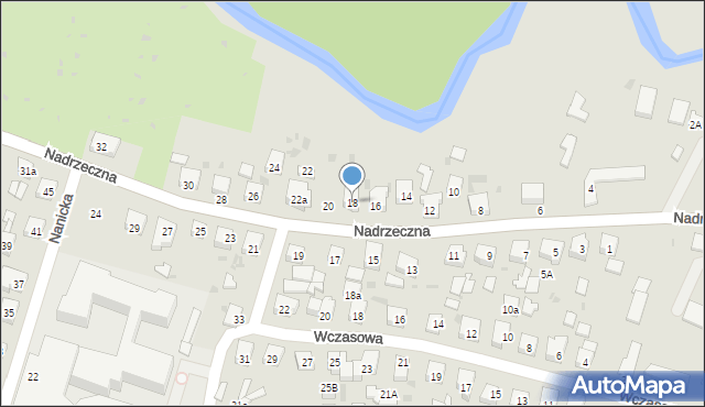 Wejherowo, Nadrzeczna, 18, mapa Wejherowo