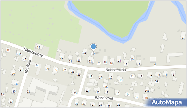 Wejherowo, Nadrzeczna, 22, mapa Wejherowo