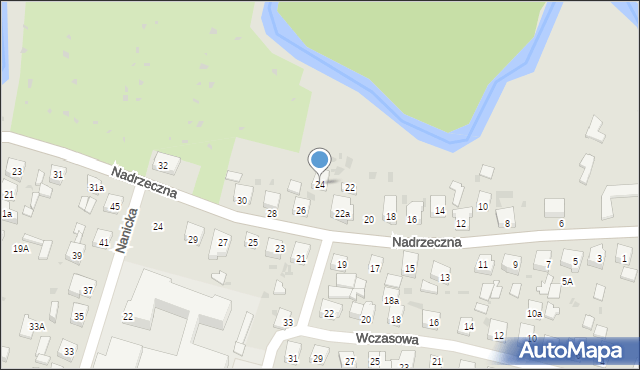 Wejherowo, Nadrzeczna, 24, mapa Wejherowo