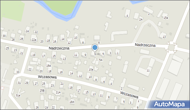 Wejherowo, Nadrzeczna, 7, mapa Wejherowo