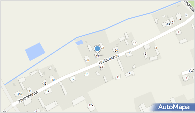 Winnica, Nadrzeczna, 24, mapa Winnica