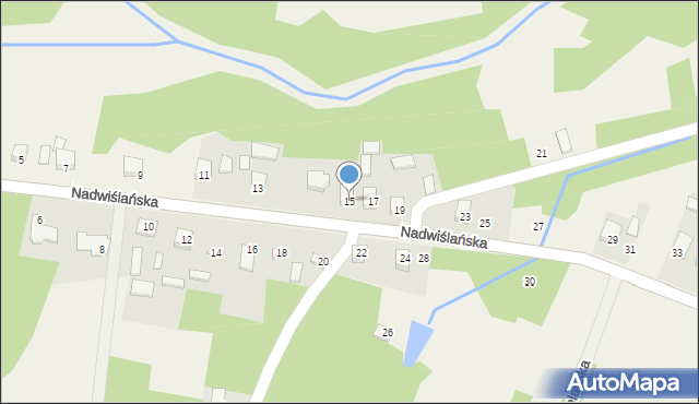 Winnica, Nadwiślańska, 15, mapa Winnica