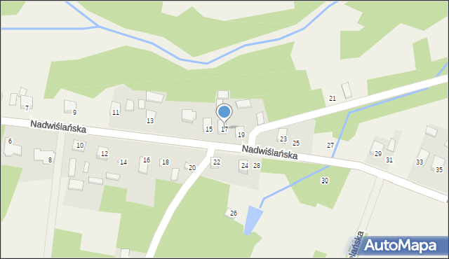 Winnica, Nadwiślańska, 17, mapa Winnica