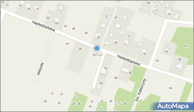 Winnica, Nadwiślańska, 52, mapa Winnica