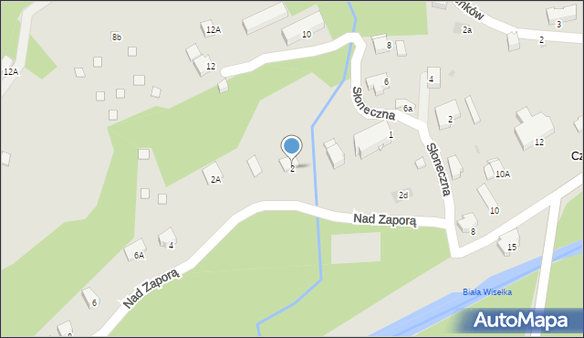 Wisła, Nad Zaporą, 2, mapa Wisła