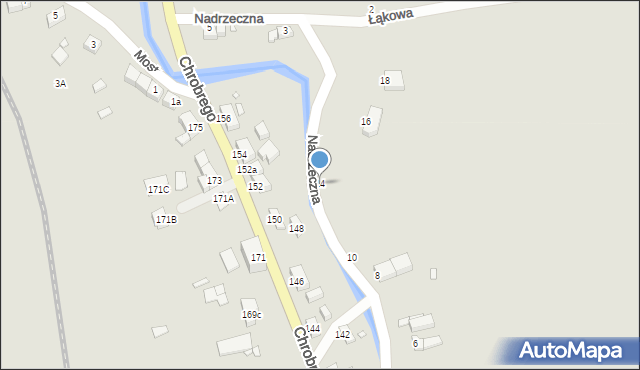 Wojcieszów, Nadrzeczna, 14, mapa Wojcieszów