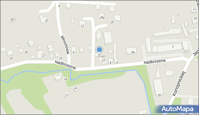 Wojnicz, Nadbrzeżna, 11, mapa Wojnicz