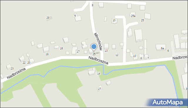 Wojnicz, Nadbrzeżna, 15, mapa Wojnicz