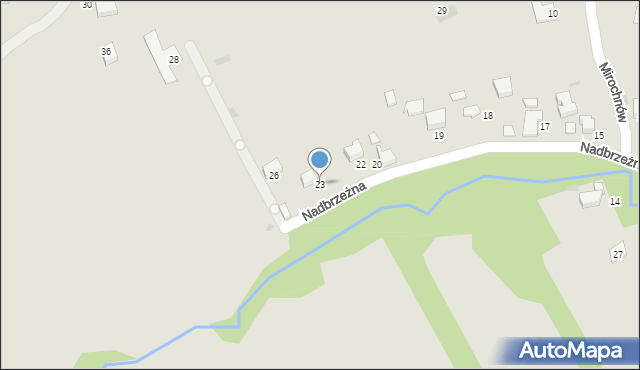 Wojnicz, Nadbrzeżna, 23, mapa Wojnicz