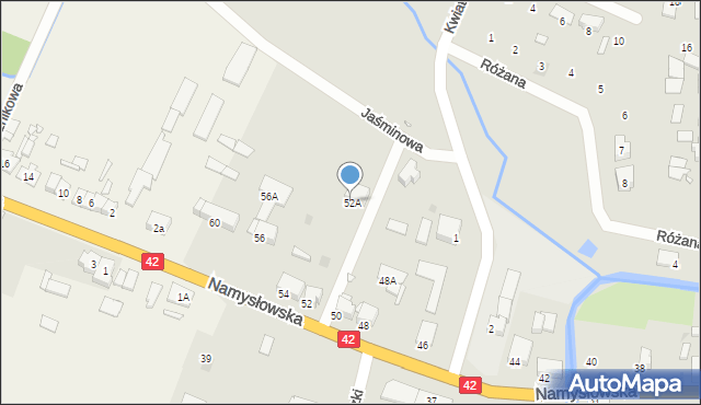 Wołczyn, Namysłowska, 52A, mapa Wołczyn