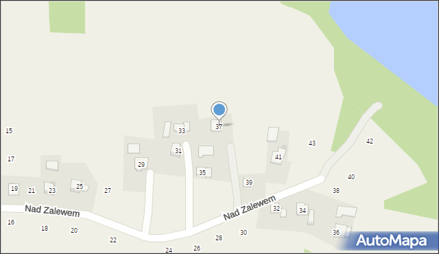 Zakliczyn, Nad Zalewem, 37, mapa Zakliczyn