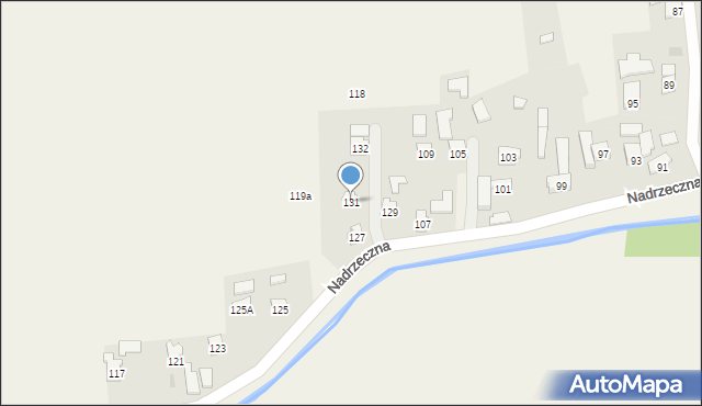 Zarzecze, Nadrzeczna, 115, mapa Zarzecze