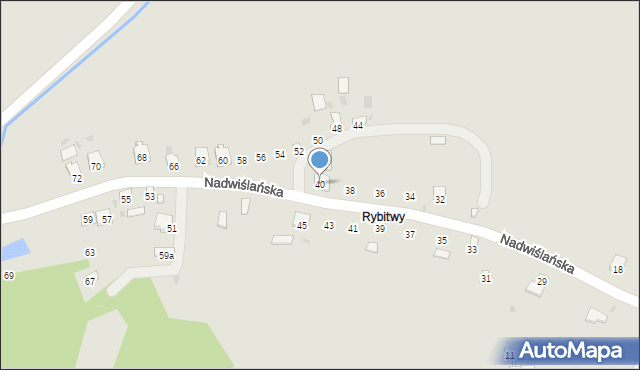 Zawichost, Nadwiślańska, 40, mapa Zawichost