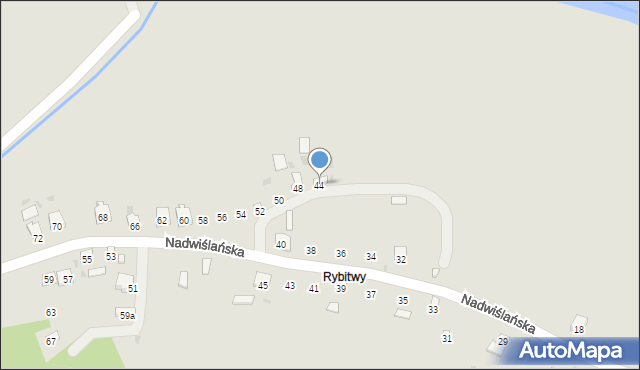 Zawichost, Nadwiślańska, 44, mapa Zawichost