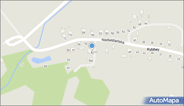 Zawichost, Nadwiślańska, 51, mapa Zawichost