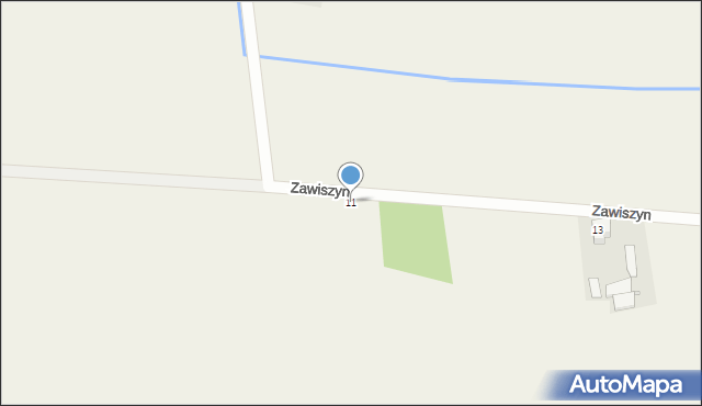 Zawiszyn, Naddawki, 11, mapa Zawiszyn