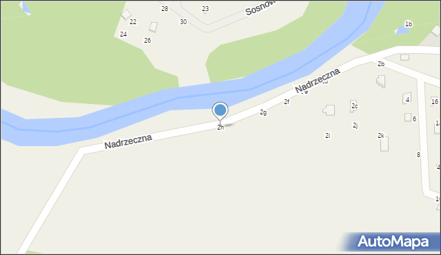 Zawiszyn, Nadrzeczna, 2h, mapa Zawiszyn