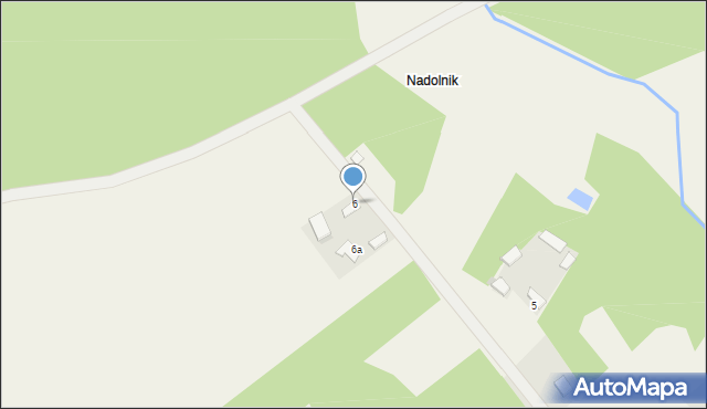 Żelisławice, Nadolnik, 6, mapa Żelisławice