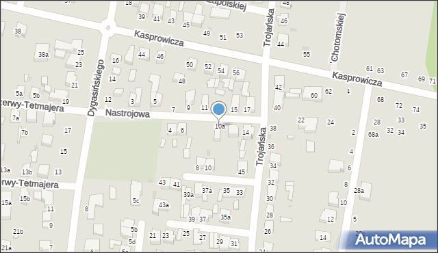 Zgierz, Nastrojowa, 10a, mapa Zgierz