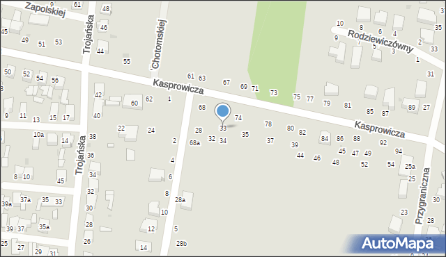 Zgierz, Nastrojowa, 33, mapa Zgierz