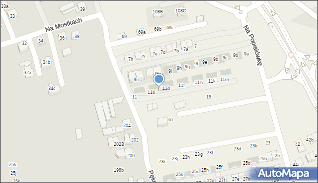 Zielonki, Na Popielówkę, 11c, mapa Zielonki