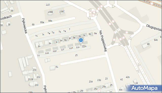 Zielonki, Na Popielówkę, 11l, mapa Zielonki