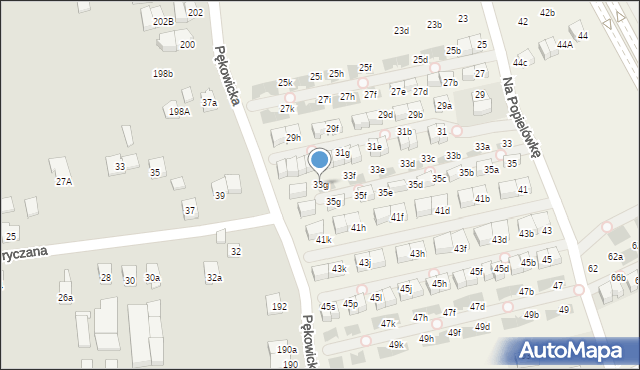 Zielonki, Na Popielówkę, 33g, mapa Zielonki