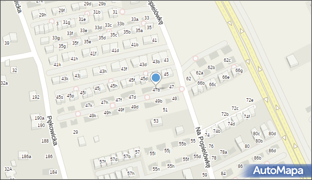 Zielonki, Na Popielówkę, 47b, mapa Zielonki