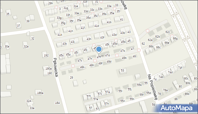 Zielonki, Na Popielówkę, 47f, mapa Zielonki