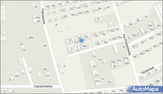 Zielonki, Na Popielówkę, 57i, mapa Zielonki