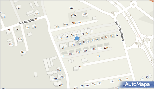 Zielonki, Na Popielówkę, 9j, mapa Zielonki