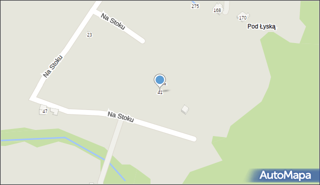 Żywiec, Na Stoku, 41, mapa Żywiec