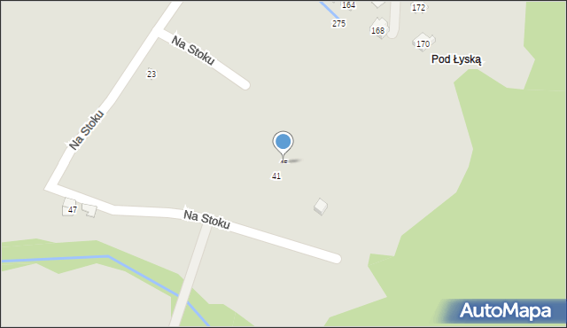 Żywiec, Na Stoku, 45, mapa Żywiec