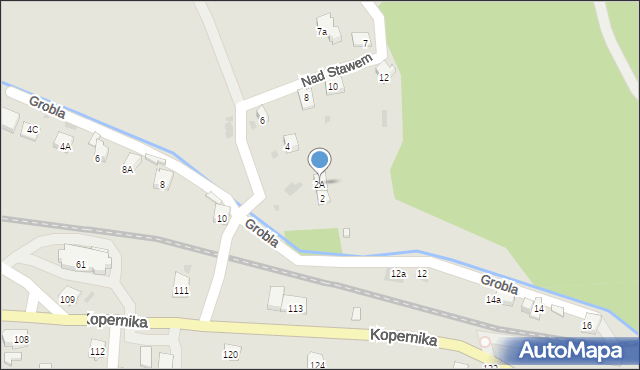 Żywiec, Nad Stawem, 2A, mapa Żywiec