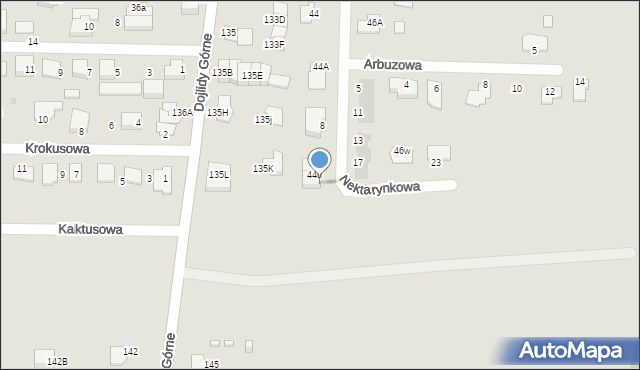 Białystok, Nektarynkowa, 12, mapa Białegostoku