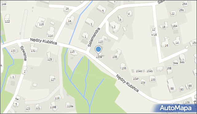 Kościelisko, Nędzy-Kubińca, 110a, mapa Kościelisko