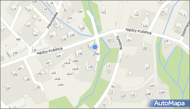 Kościelisko, Nędzy-Kubińca, 137A, mapa Kościelisko