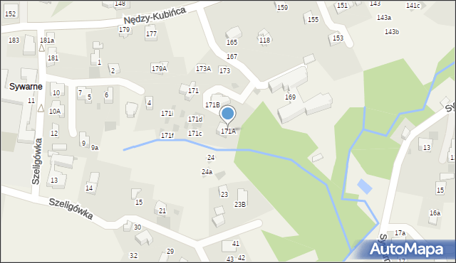 Kościelisko, Nędzy-Kubińca, 171A, mapa Kościelisko