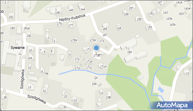 Kościelisko, Nędzy-Kubińca, 171B, mapa Kościelisko