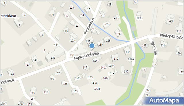 Kościelisko, Nędzy-Kubińca, 172, mapa Kościelisko