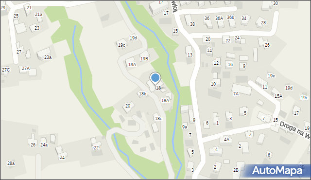 Kościelisko, Nędzy-Kubińca, 18, mapa Kościelisko